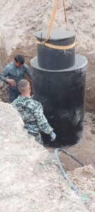 Установка металического кессона, монтаж летнего полива, иабота со спецтехникой.